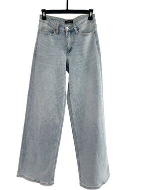 ONESO Mid-Low Rise Baggy Jeans Women's Size 27 Light Wash Wide Leg